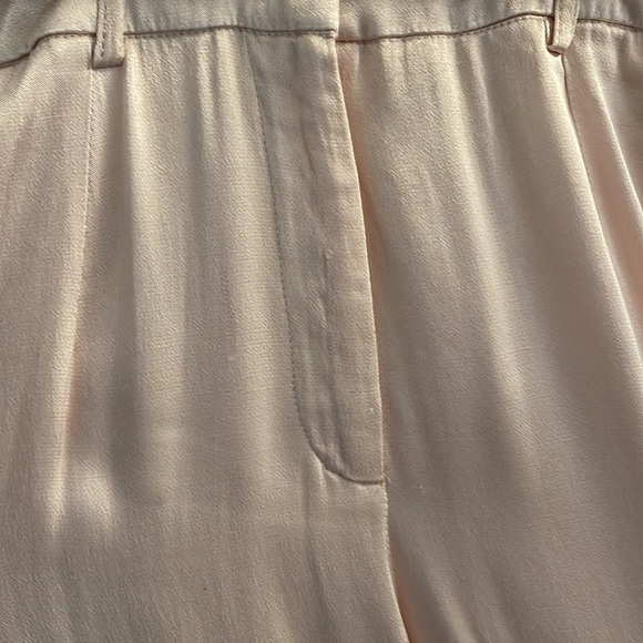 Pale pink satin wide leg - Picture 2 of 5